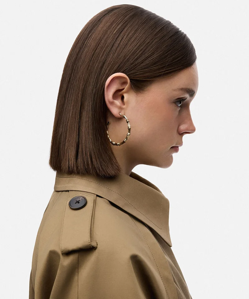 ابيكول Textured Hoop Earrings