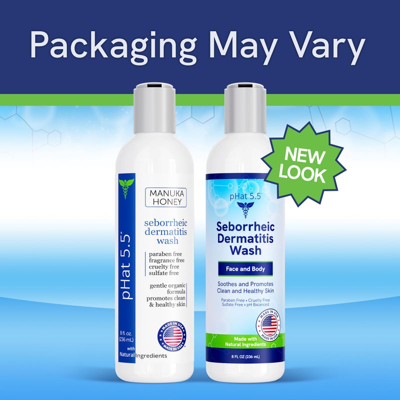 pHat 5.5 Seborrheic & Atopic Dermatitis Gentle Face Wash with Manuka Honey - Natural & Organic Face Cleanser & Body Wash For Sensitive Skin - Hypoallergenic, Paraben Free & Sulfate Free Acne Face Wash (8oz) - Image 2