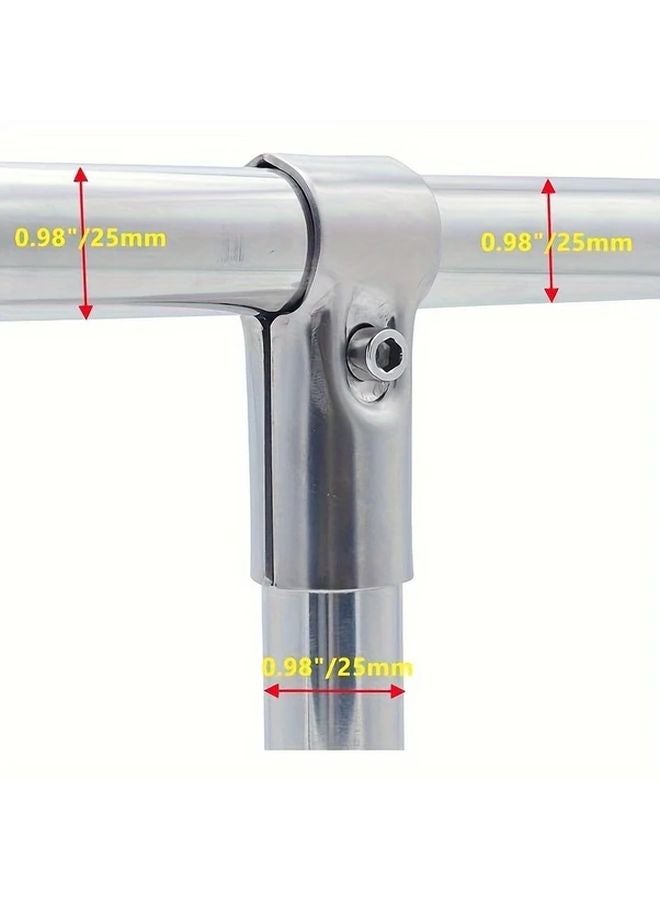 8PCS 1 Inch OD Heavy Duty Stainless Steel Pipe Clamps Easy Installation For DIY - Image 5