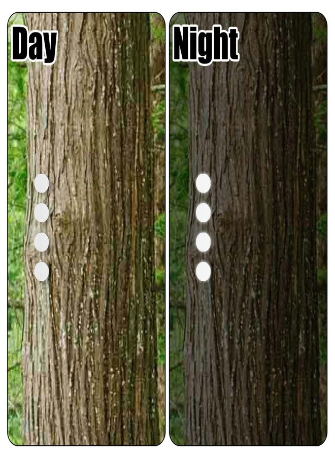 lasuroa 100pcs Reflective Tack Trail, Glow in The Dark Tacks Hunting Trail Markers Metal Reflective Thumb Spikes for Trail Marking Hiking Camping Tree Stands (White - Image 4