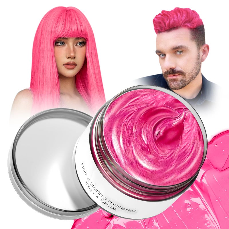 Spdoo Rose Red Temporary Hair DyeTemporary Hair Color WaxNatural Washable Hair Dye Temp Hair Color for Women Men Kids Party Cosplay Halloween