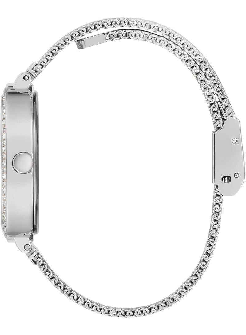 Guess Women's  Silver Analog Stainless Steel Strap Watch - GW0354L1 - Image 3