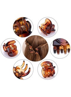 Lesha 50Pcs Small Hair Clips, Mini Hair Claws, Durable Hair Clamps for Women Girl, Hair Decroation Buns, Pining Bangs, Strong Grip, Multifunction Clamp Clips(25 Black, 25 Brown)  - Image 2