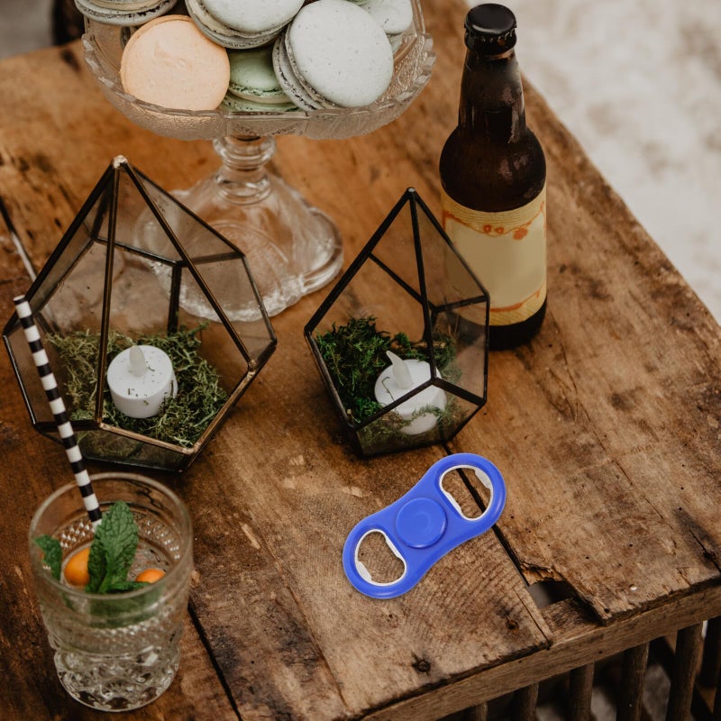 Blue Magnetic Bottle Opener For Fridge Kitchen Camping Bar Stainless Steel - Image 5