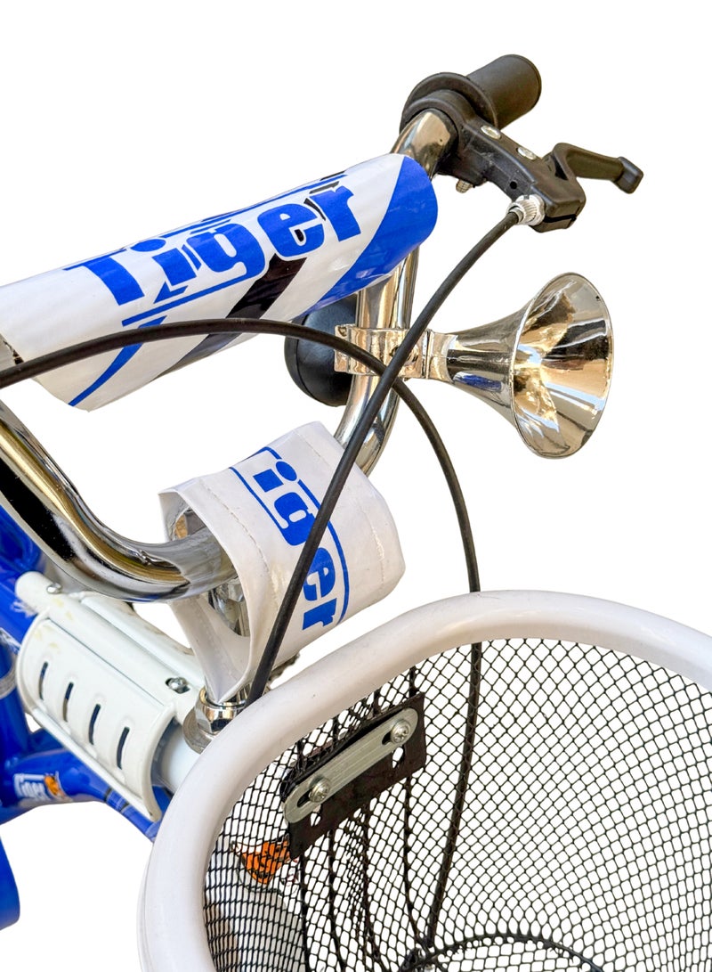 تايجر دراجة أطفال تايجر 12 بوصة مع سلة أمامية وكرسي خلفي – مناسبة للأعمار 2 إلى 5 سنوات - Image 2