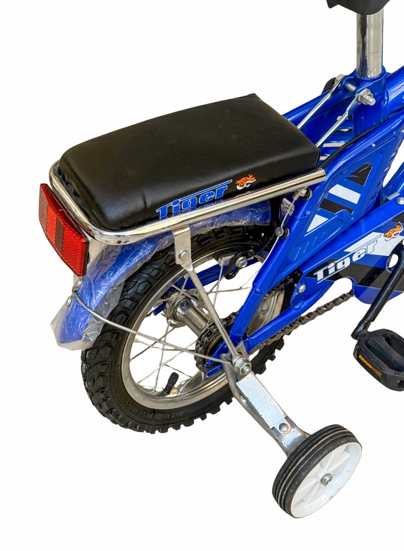 تايجر دراجة أطفال تايجر 12 بوصة مع سلة أمامية وكرسي خلفي – مناسبة للأعمار 2 إلى 5 سنوات - Image 4