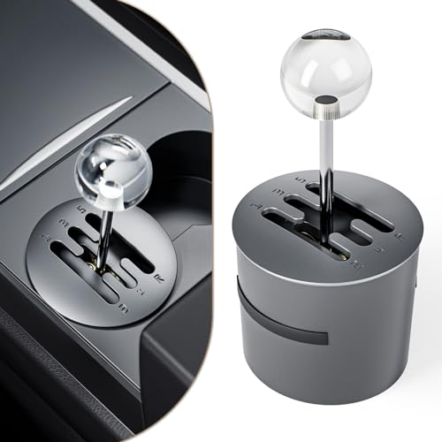 MIFMIA Cup Holder Shifter for Tesla Model 3, Model Y Accessories, Model 3 Highland, Model Y Juniper Accessories, Manual Gear Stick Control Sense, Rediscover Mechanical Feel, Crystal - Image 1
