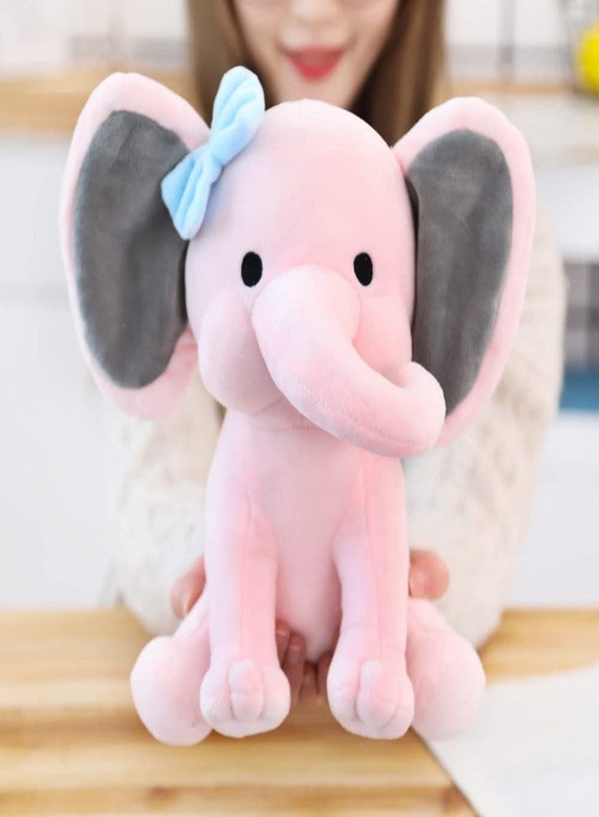 NatureMan Elephant Stuffed Animals - Kawaii plushiesToys for Baby, Boy, Girls Plush Toys Gifts - Great for Nursery, Room Decor, 9.8 Inch (Pink) - Image 2