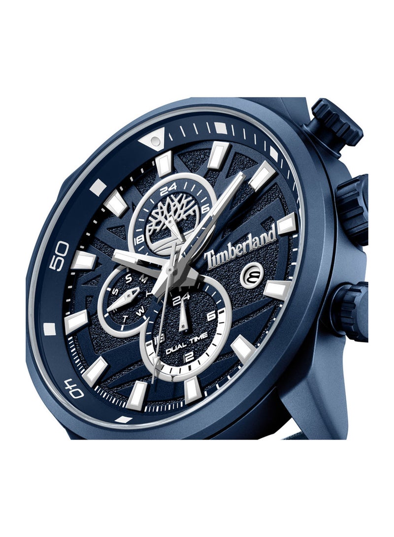 Timberland Men Driscoll Black Dial Leather Strap Multifunction Watch for Men, 46mm - Image 4