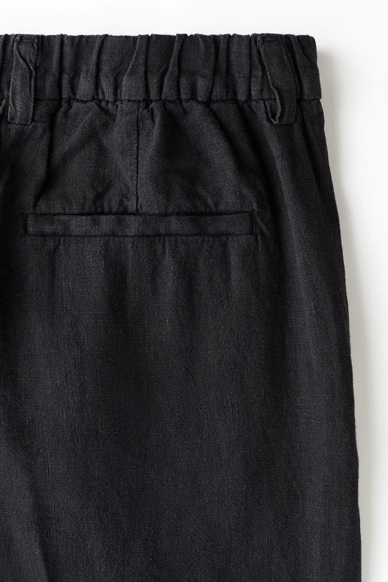 H&M  Loose Fit Wide linen trousers for Men | Best Price UAE