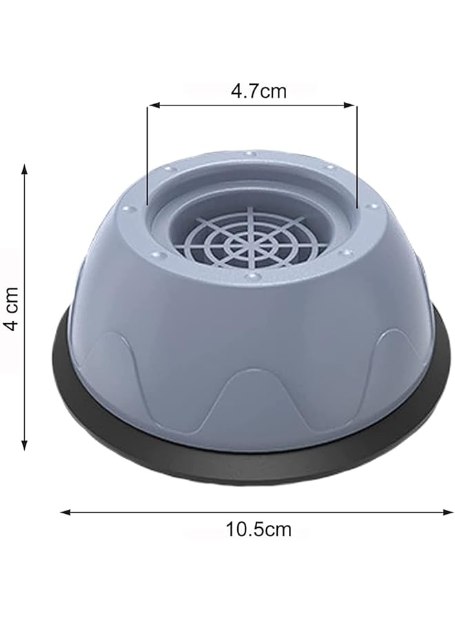 erorex 4Pcs Washing Machine Rubber Feet Pads Universal Anti Vibration Washing Machine Mat Shock Absorber Anti Slip Noise Canceling Washing Machine Feet For Dryer Washing Machine Dishwasher Gray - Image 2