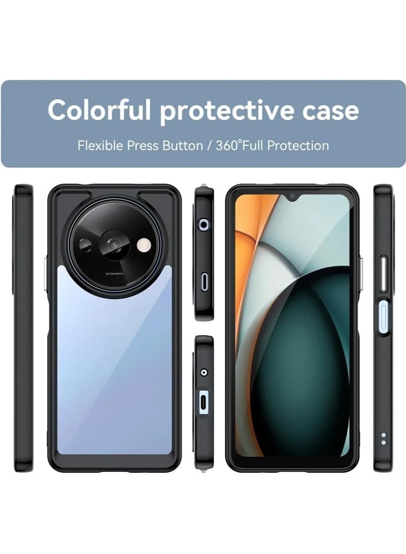general Xiaomi Redmi A3 Case, No Yellowing Military Grade Drop Protection Thin Flexible Silicone TPU Shockproof Protective Slim Fit Phone Cover - Image 4