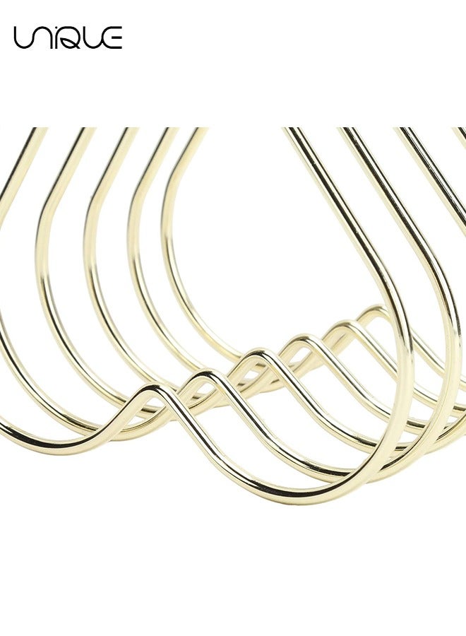 Unique Metal Book Ends, Decorative Bookends for Shelves, Non Skid Book Holder for Bookrack Desk Books Heart Appearance Design Book Shelf Holder Home Decor Heavy Duty Metal Heavy Duty Bookend (Golden) - Image 3