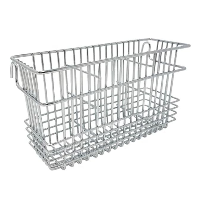 Better Houseware Silverware Utensil Drying Rack Holder Basket for Spoons & Chopsticks Silverware Caddy Silverware Drying Basket Silverware Drainer Basket (3 Compartments, Chrome) - Image 1