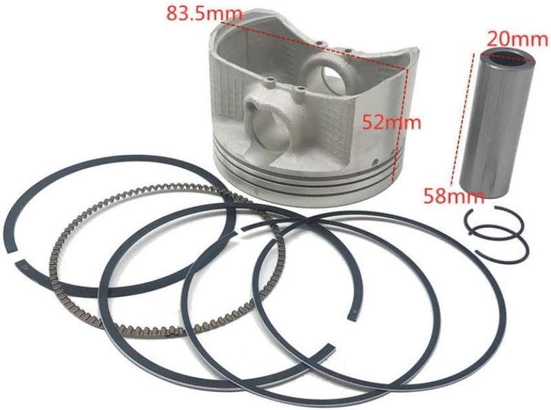 HS500 Piston Ring Set 83 5mm Compatible With 500cc ATV Quad And UTV Models - Image 3