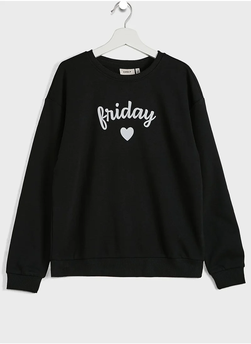 only_kids Kids Friday Long Sleeve Sweatshirt