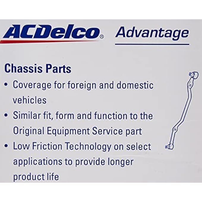 ACDelco Advantage 46A2169A Inner Steering Tie Rod End Black - Image 3