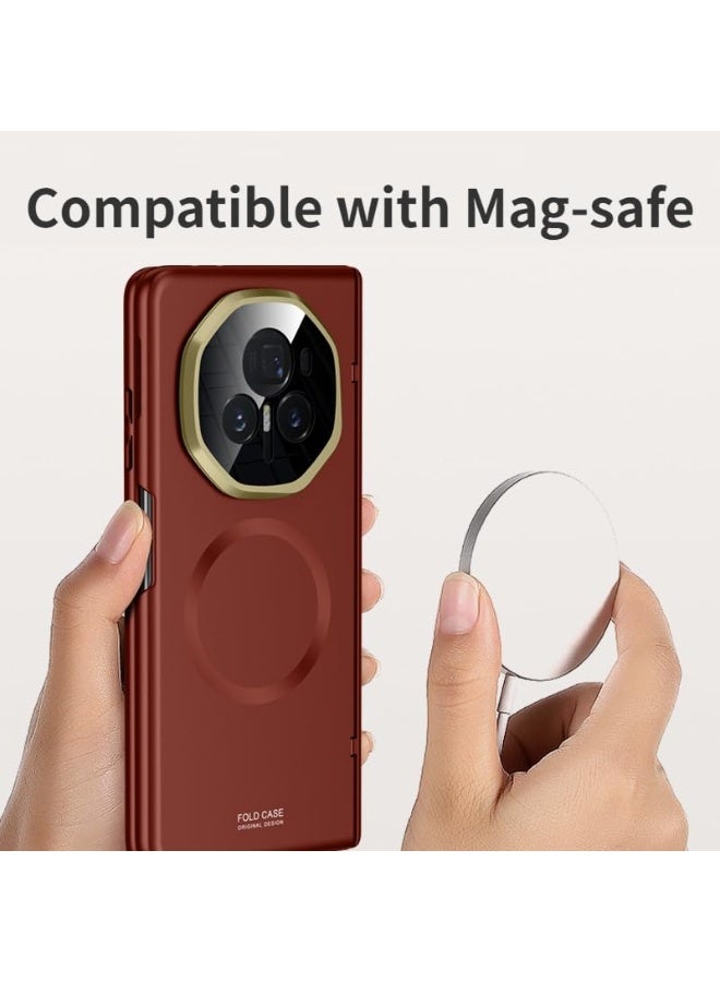 general Case for Honor Magic V3 (2024), Compatible with Mag-safe, Shockproof Anti-fall Protective Cover with Concealed Metal Stand  Tempered Front Film - Image 5