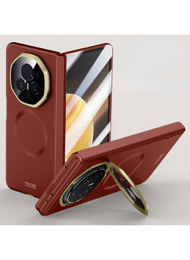 general Case for Honor Magic V3 (2024), Compatible with Mag-safe, Shockproof Anti-fall Protective Cover with Concealed Metal Stand  Tempered Front Film - Image 1