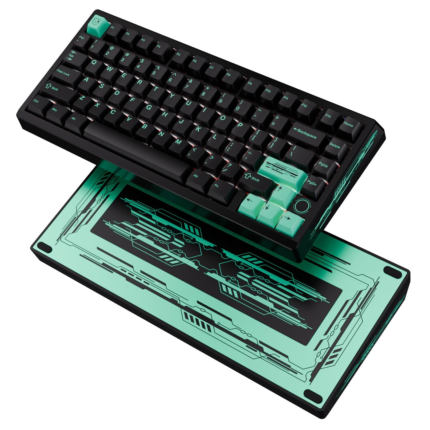 BOOG75 75 Gaming Keyboard with GATERON KS37B Magnetic Switches Rapid Trigger Toggle Hall Effect Keyboard Hot Swappable Gasket Mount Wired Custom Aluminum HE Key Board for Laptop PC Black
