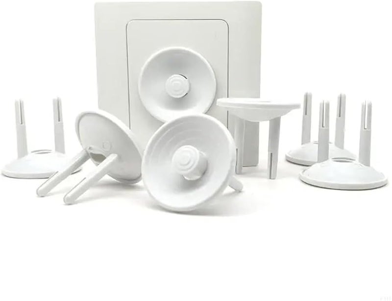 60 قطعة أغطية أمان بيضاء للمقابس الكهربائية واقيات الغبار للمقابس للمنزل - Image 3