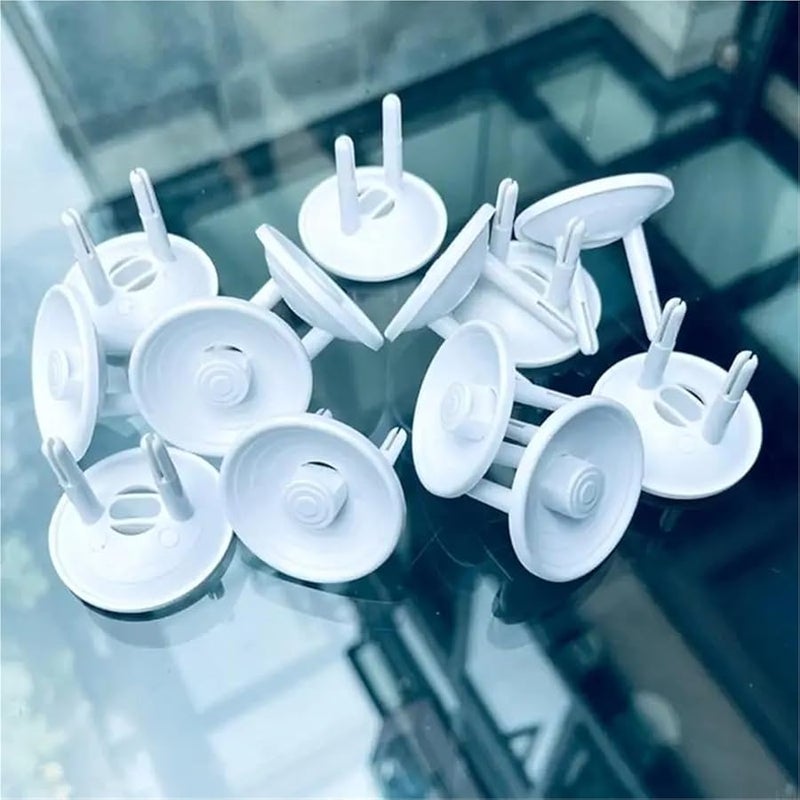 60 قطعة أغطية أمان بيضاء للمقابس الكهربائية واقيات الغبار للمقابس للمنزل - Image 5