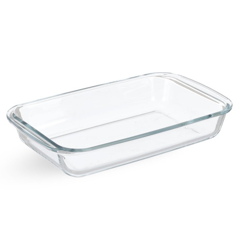 Oven Roaster set, 3 pieces(S/M/L), Rectangler, Tempered Glass - Transparent - Image 2