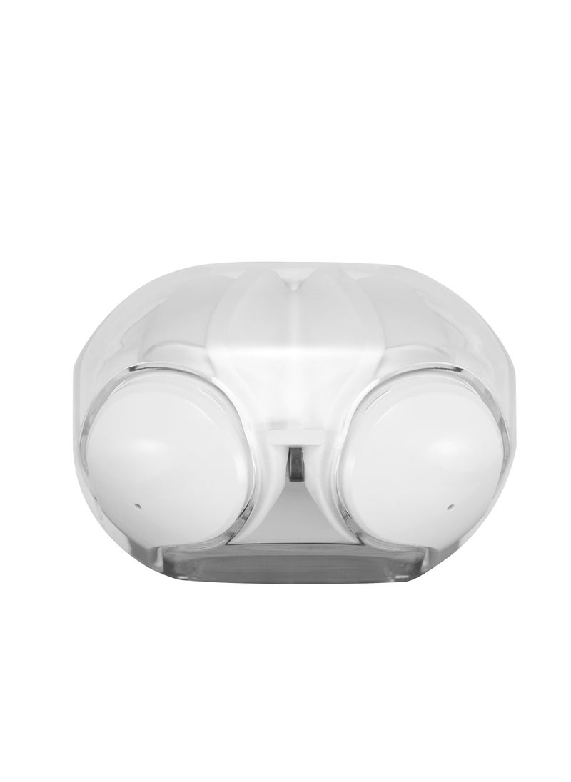 Volkano - Volkano Crystalline Series TWS Earphone, True Wireless with big Bass10mm driver, Bluetooth 5.3, IPX level: life waterproof, playtime 18 Hrs , Charging port Type-C. White - Image 1