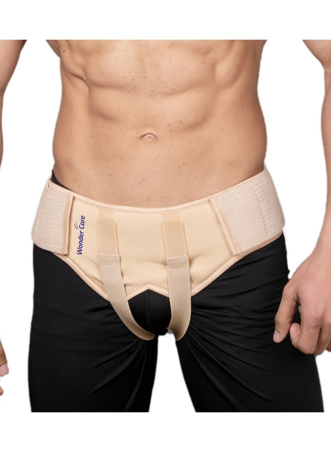 Wonder Care ® Hernia Belt For Men - Groin Hernia Support For Men, 2 Removable Compression Pads & Adjustable Groin Straps, Double Inguinal Hernia Truss Brace (M) - Image 1