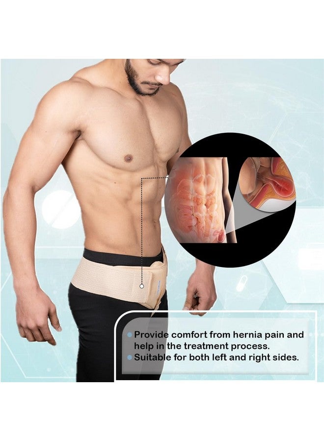 Wonder Care ® Hernia Belt For Men - Groin Hernia Support For Men, 2 Removable Compression Pads & Adjustable Groin Straps, Double Inguinal Hernia Truss Brace (M) - Image 2
