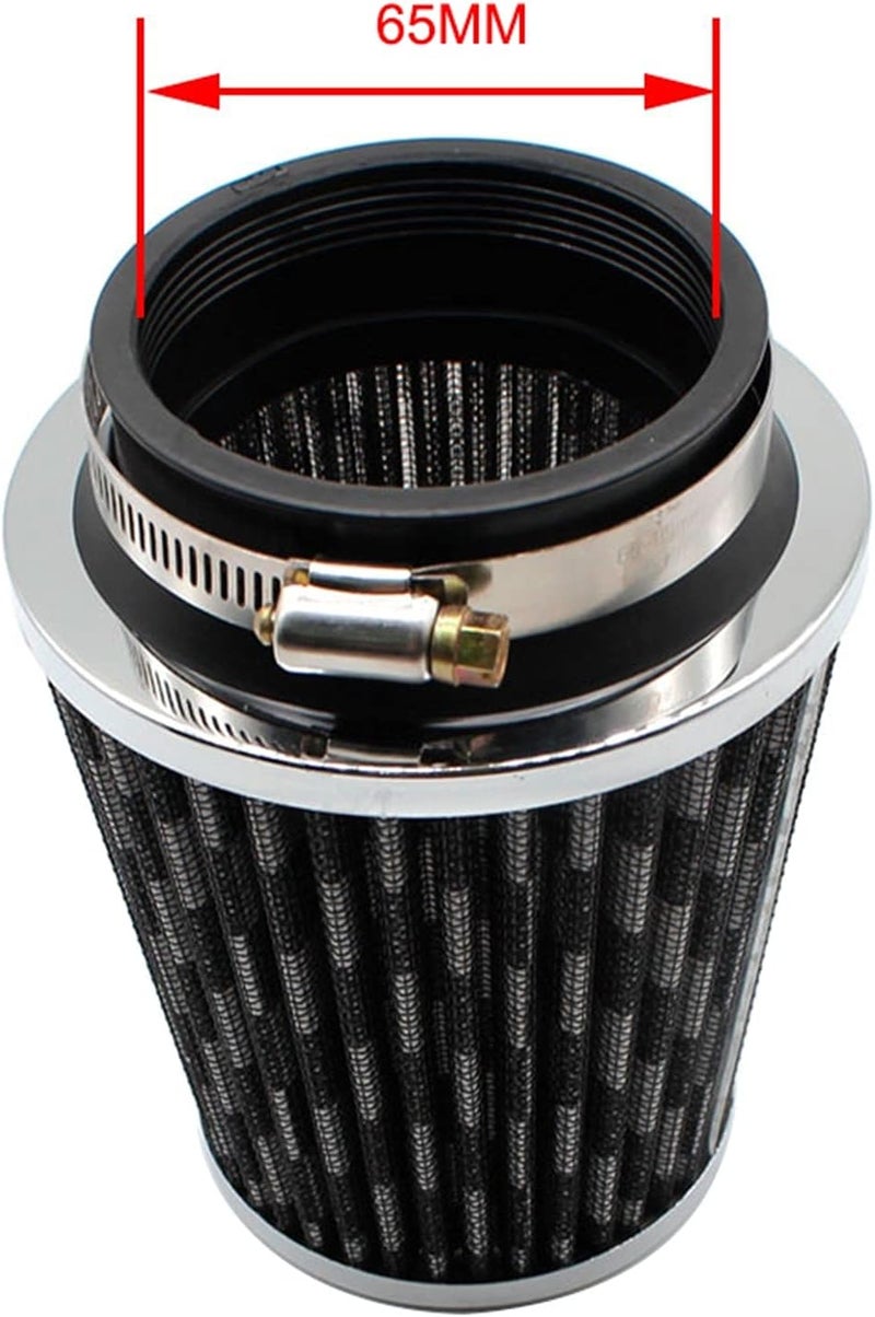 Vuzmode High Flow Round Cone Car Air Intake Filter - Image 2