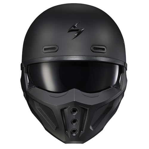 ScorpionEXO Covert X Open Face Half Shell 3/4 Motorcycle Helmet Comm Ready Speaker Pockets DOT Solid (Matte Black - Small) - Image 4