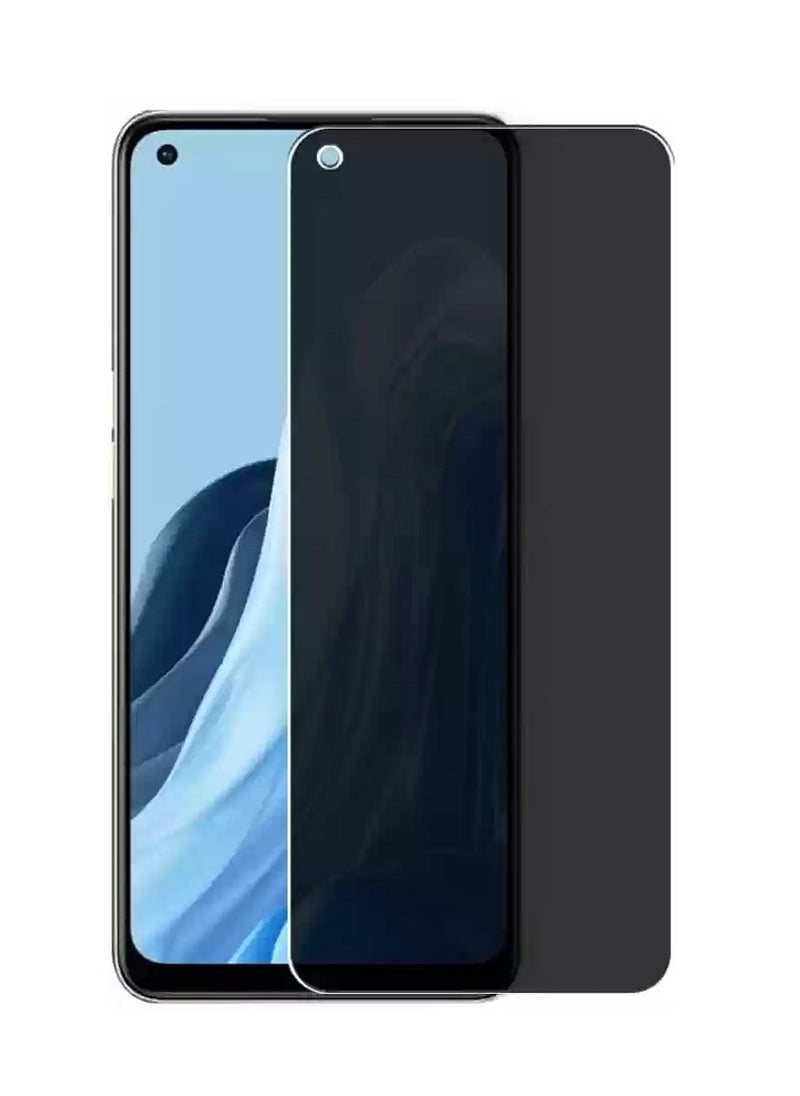 Super Tempered Glass Screen Protector Anti-Spy Privacy  Designed For Oppo Reno8 Lite Full Screen Coverage And Bubble Free - Image 1