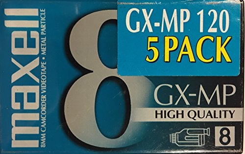 Maxell GX-MP 8mm 120 Minute Camcorder Videotapes (5-pack) - Image 3