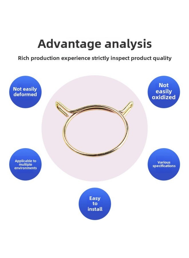 Beauenty - Supply Japanese Galvanized Manganese Rigid Elastic Clamp Car Oil And Water Pipe Clamp Water Pipe Clamp Spot Wholesale-Model:70mm - Image 1