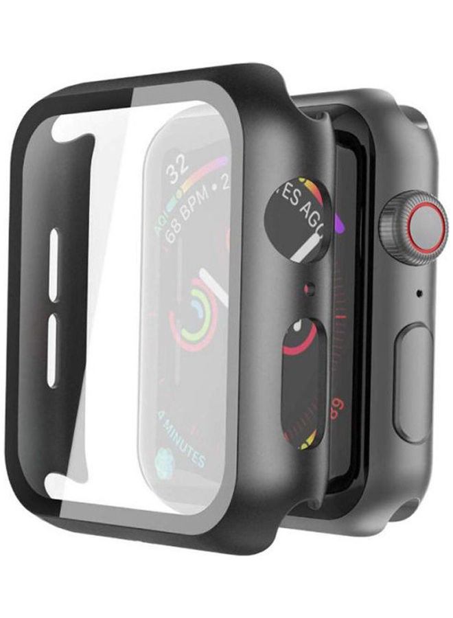 لاصقة حماية للشاشة من الزجاج المقوى مع حافظة حماية لساعة أبل سيريز 3 unisex - Image 1