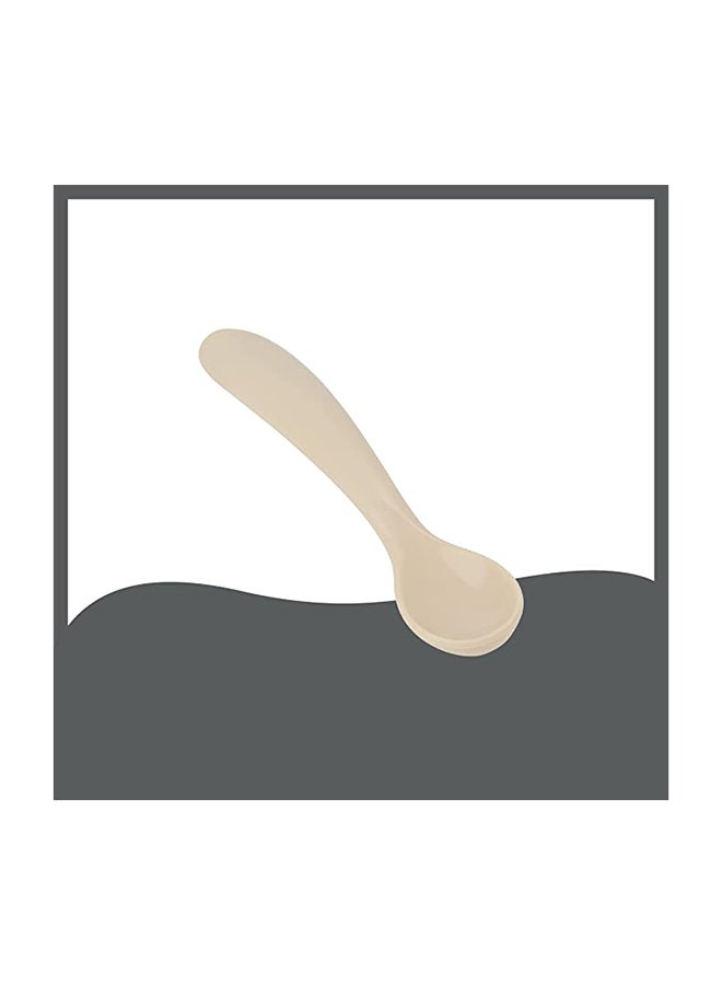babymoov 2-Piece Silicone Bowl And Spoon Weaning Set In Peach, Soft Silicone, Bowl With Suction Base, Ergonomic Spoon, Easy To Clean - Image 3