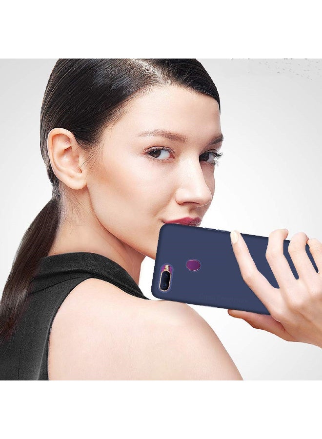 Navy Blue Silicone Case Compatible with Oppo F9 - A12 - Image 2