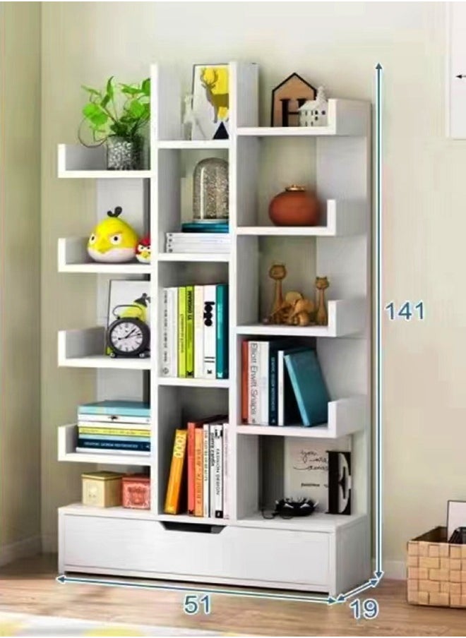 C&C Home - Creative Bookshelf Bookcase Simple Living Room Storage Rack 51 x 19 x 141 cm - Image 1