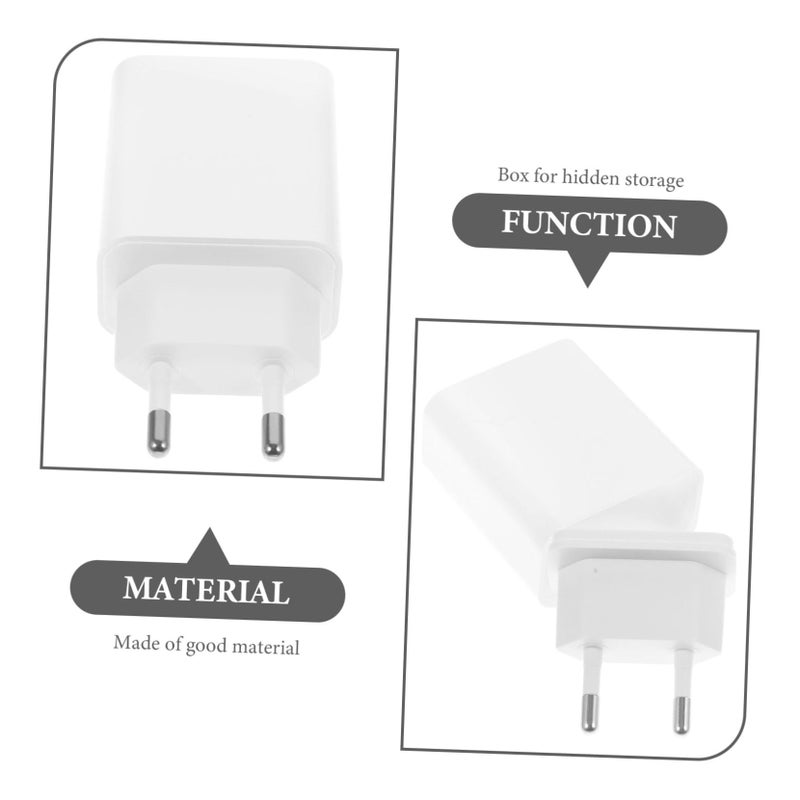 Hidden Compartment Disguised USB Charger Money Box Safe Storage Container for Valuables - Image 4