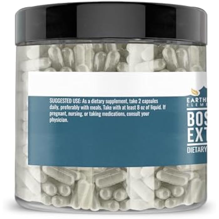 Earthborn Elements Boswellia Serrata Extract 200 Capsules, Pure & Undiluted, No Additives - Image 3