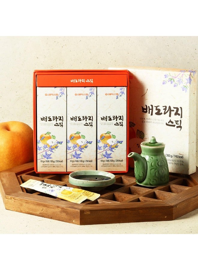 GASHINA STORY Korean Bellflower Root Pear Extract Liquid Concentrate - Balloon Flower Root 10g x 30 Sticks (Premium Pack), Natural Pear Juice, All-Natural Doraji 배도라지청 - 100% Korean Ingredients, 1 Month Supply - Image 3
