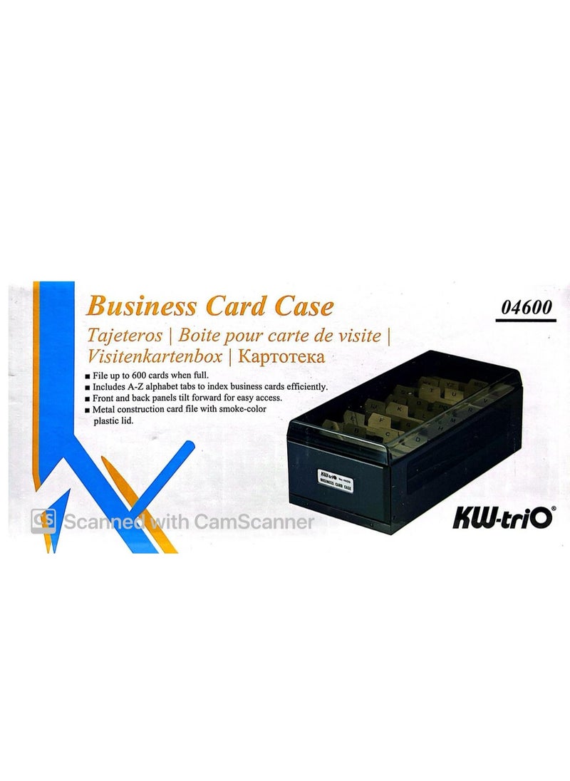 KWTrio - Business Card Holder Rolodex with Alphabet 600Cards - Image 1