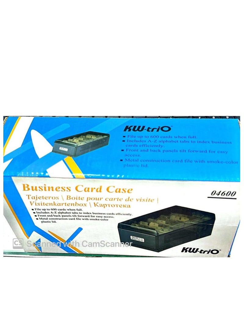 KWTrio - Business Card Holder Rolodex with Alphabet 600Cards - Image 1