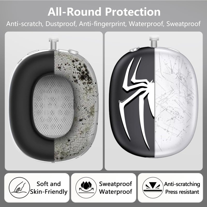 TYSORETY 3-in-1 Silicone Case Cover for AirPods Max Headphones, Apple AirPod Max Accessory Protective Cover, Headband/Ear Cups/Ear Pad Covers, Anti-Scratch and Sweatproof - Image 2