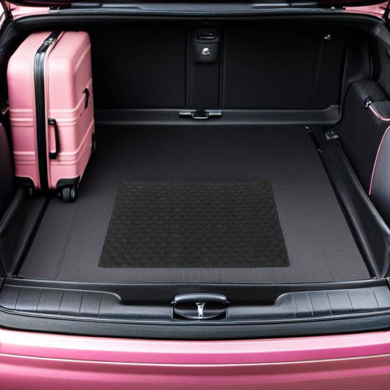 2pcs Car Sound Deadening Mat - Black Mat Automotive Soundproofing Noise Insulation Pad For Car Doors And Hood 31x19 Inch - Image 4