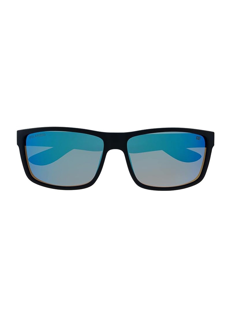 CAT Men CTS-8018 Polarized Wrap Sunglasses Blue 61mm  - Image 2