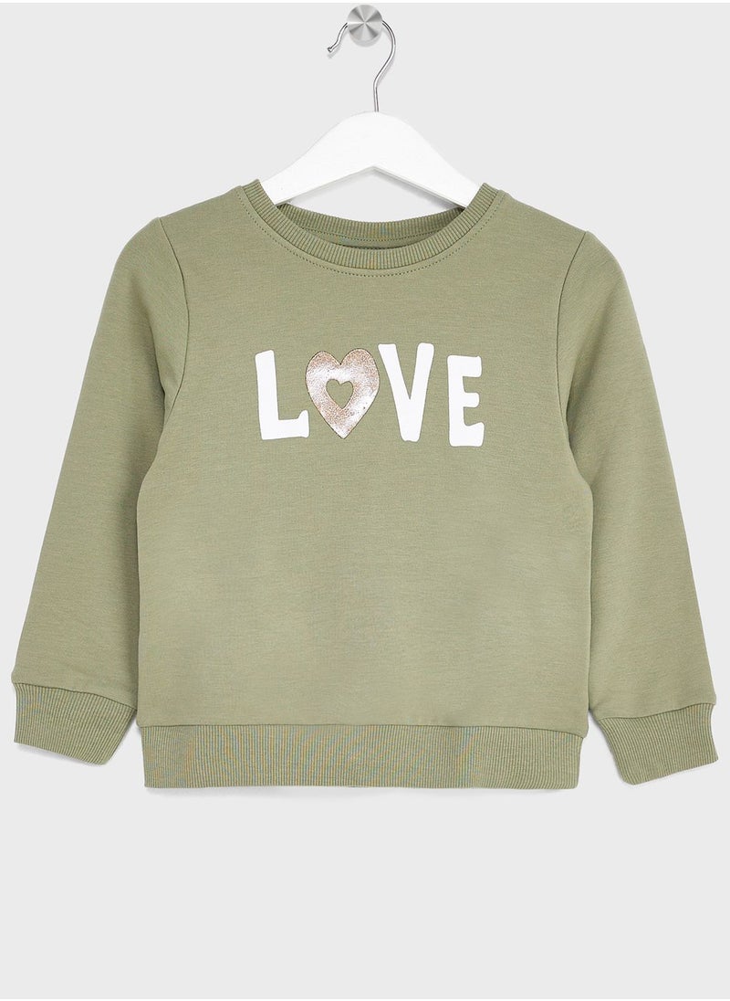 NAME IT - Kids Text Print Sweatshirt - Image 1
