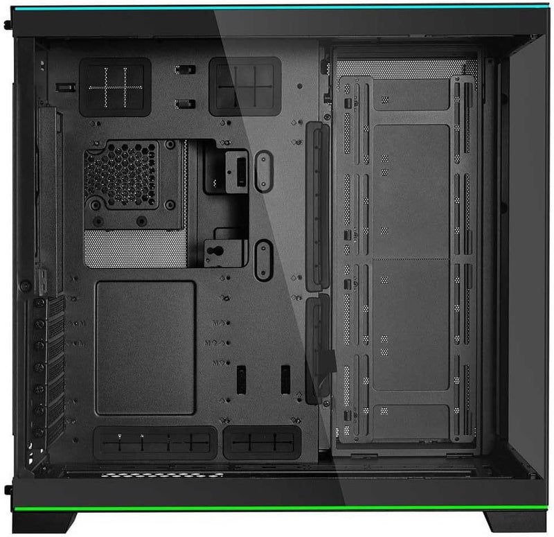 حالة لعب ألعاب Lian Li O11D EVO RGB E-ATX ذات غرفتين - شرائط إضاءة ARGB - مراوح تبريد بحجم يصل إلى 420 مم - إدارة الكابلات - ألواح زجاج مقواة في الأمام والجانبين - هيكل قابل للتحويل - اللون أسود - Image 2