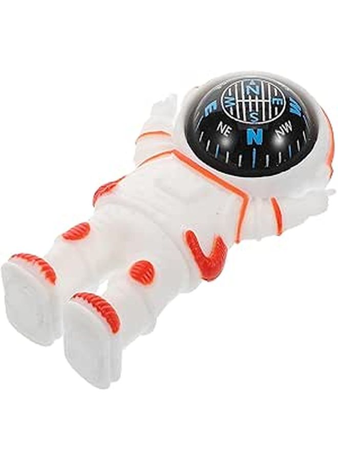 Orange Mini Dashboard Car Compass Astronaut Decor Outdoor Navigation - Image 1